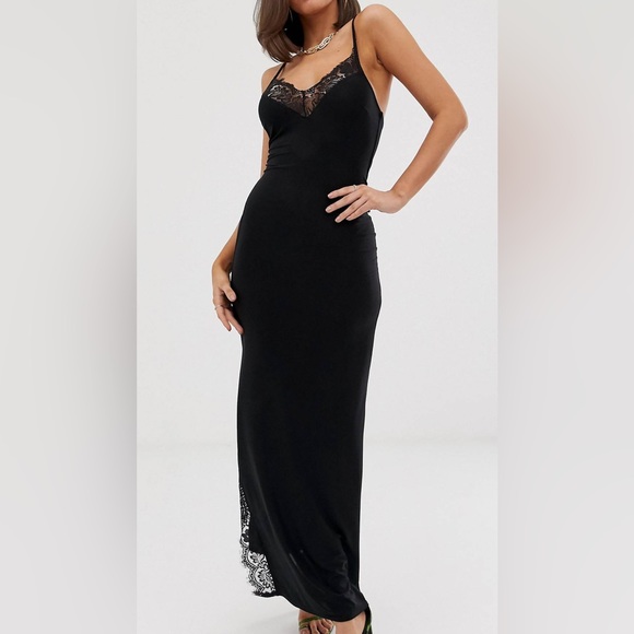 Club L London Lace Detail Cami Maxi Dress - Picture 1 of 4